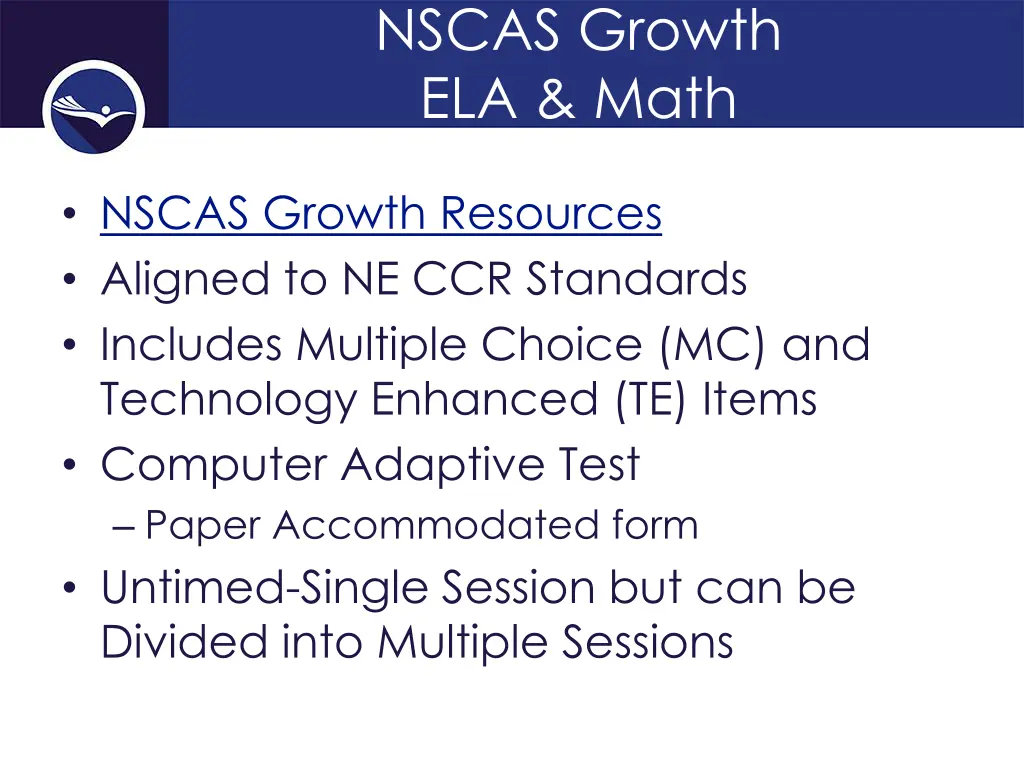 nscas growth ela math