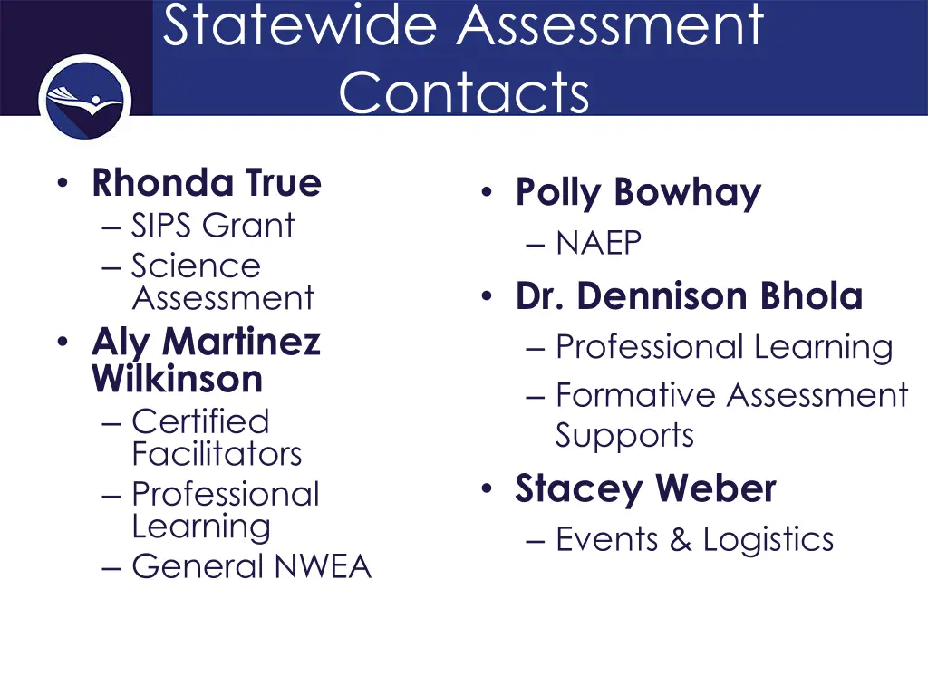 statewide assessment contacts 2