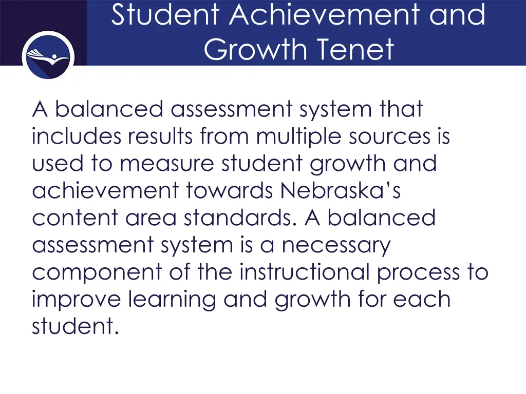 student achievement and growth tenet