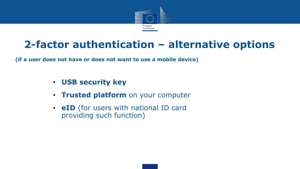 2 factor authentication alternative options