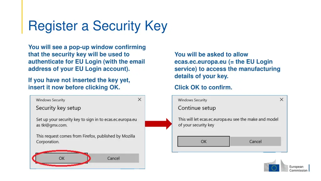 register a security key 3