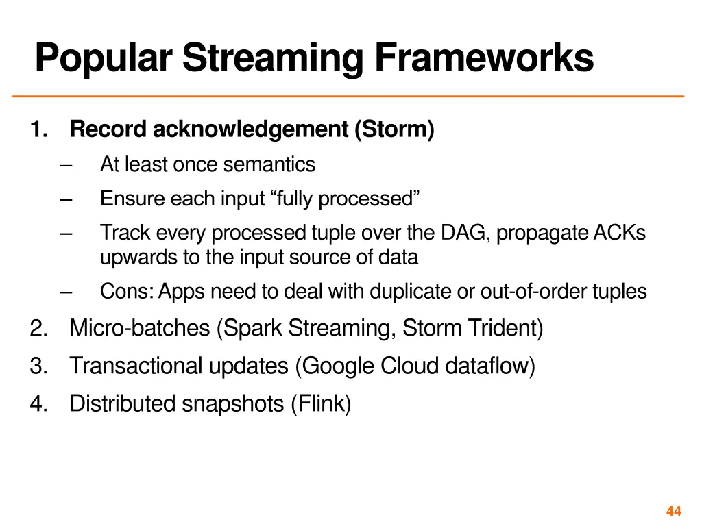 popular streaming frameworks 1