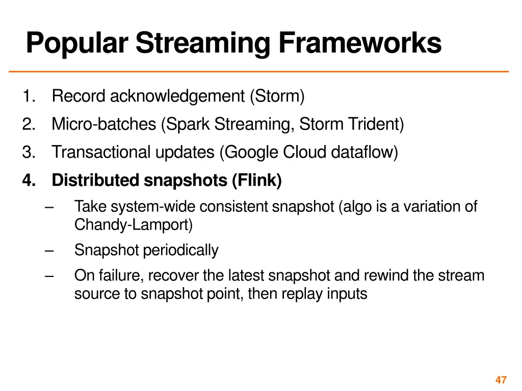 popular streaming frameworks 4