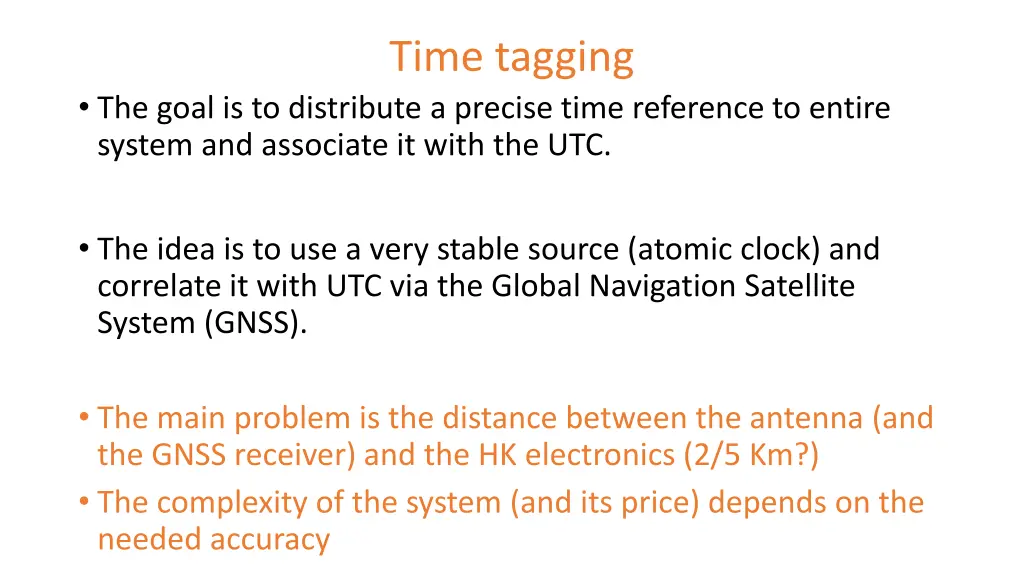 time tagging