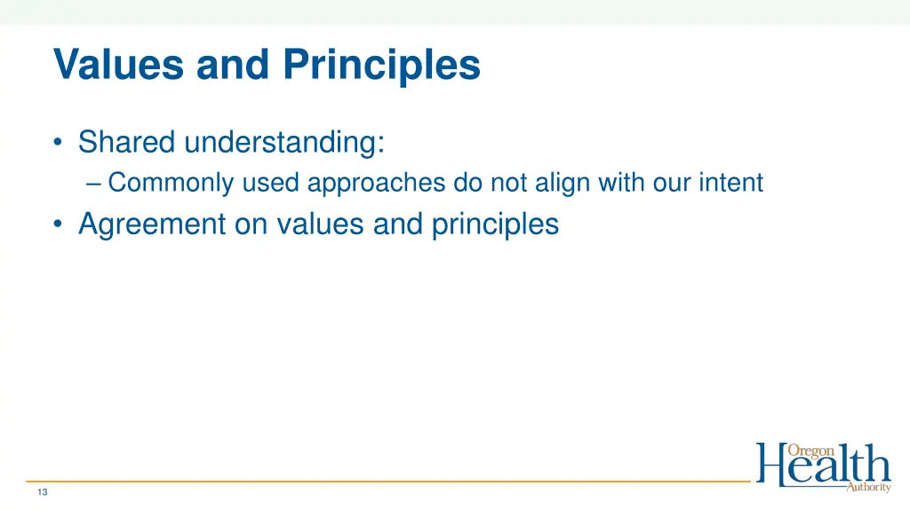 values and principles