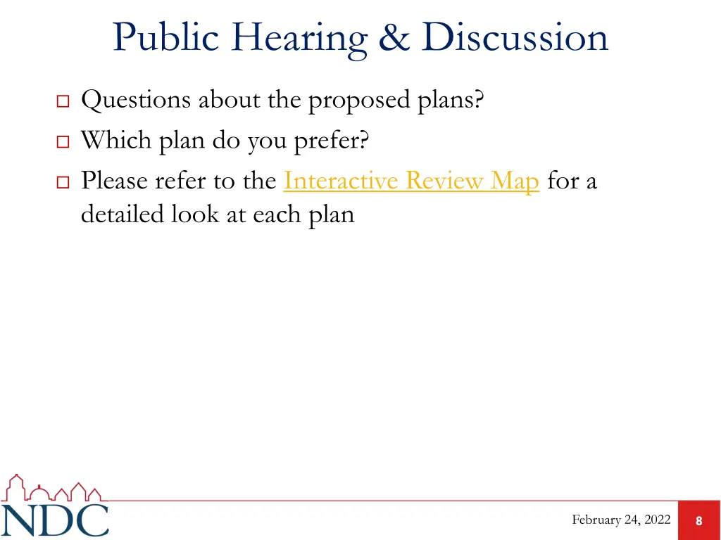 public hearing discussion