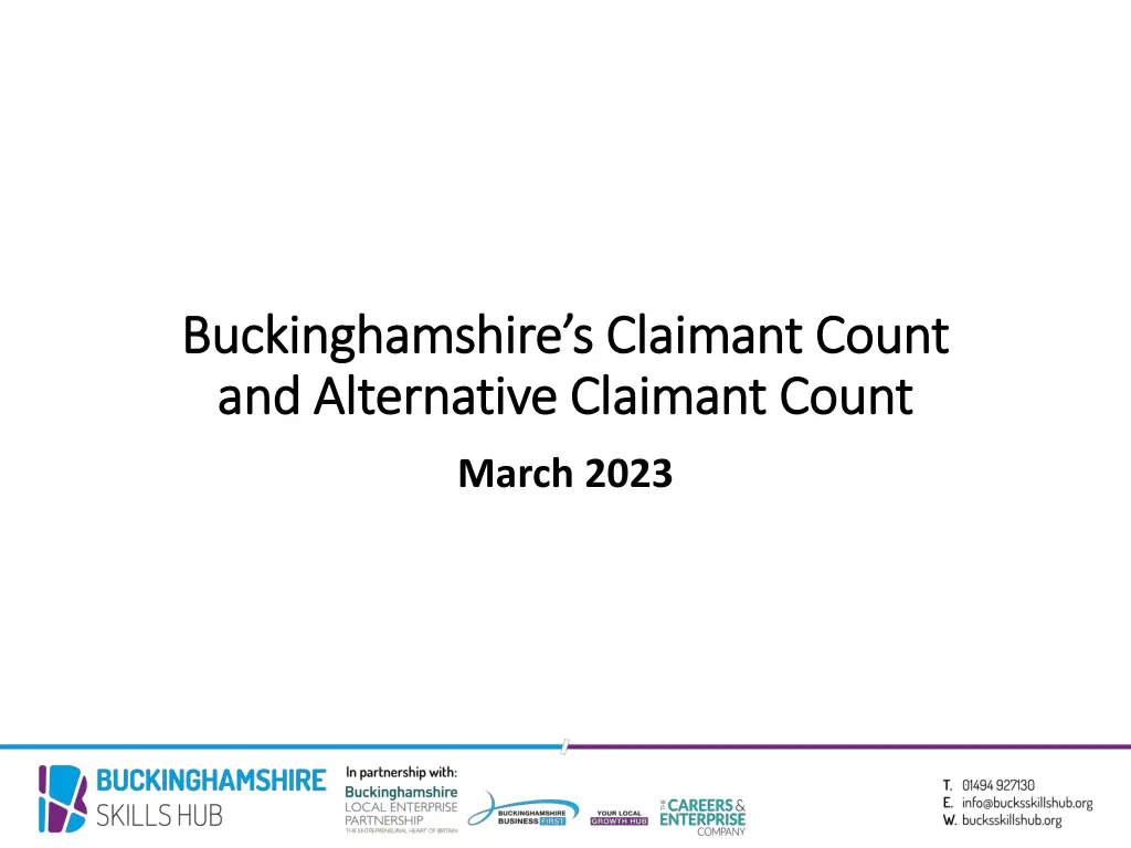 buckinghamshire s claimant count buckinghamshire