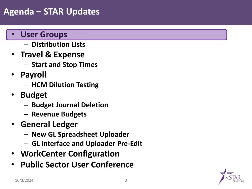 agenda star updates 1