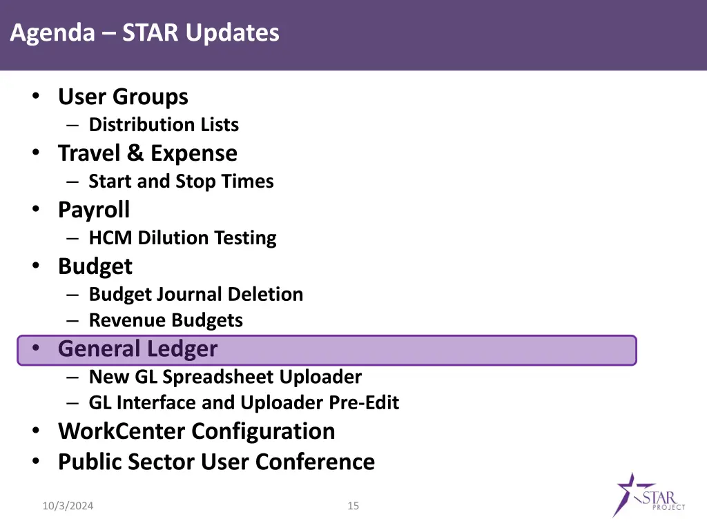 agenda star updates 5