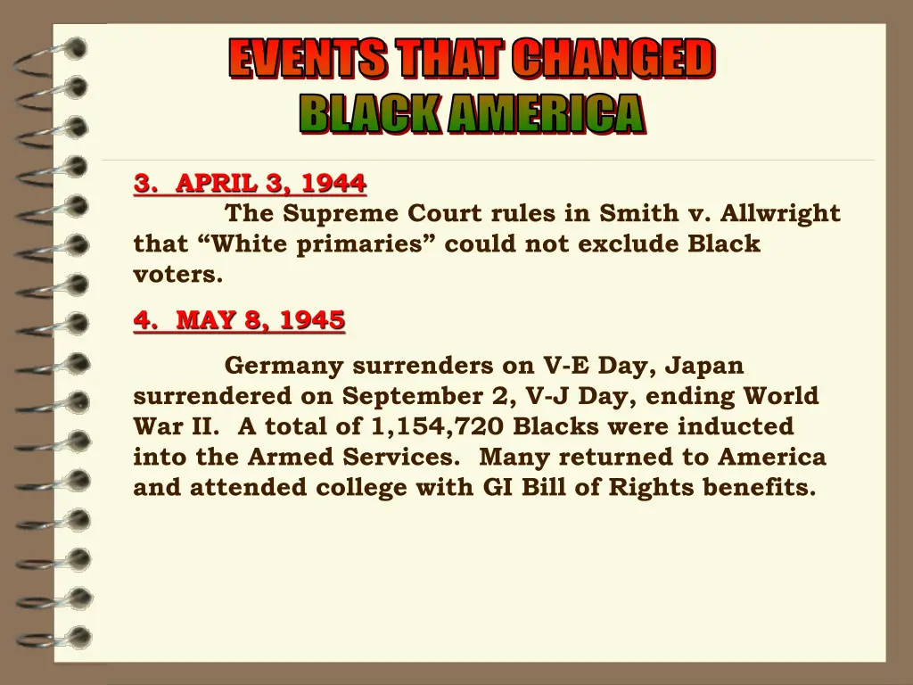 events that changed events that changed black 1