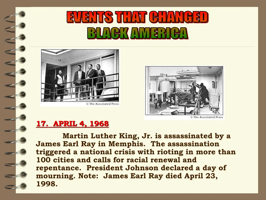 events that changed events that changed black 11