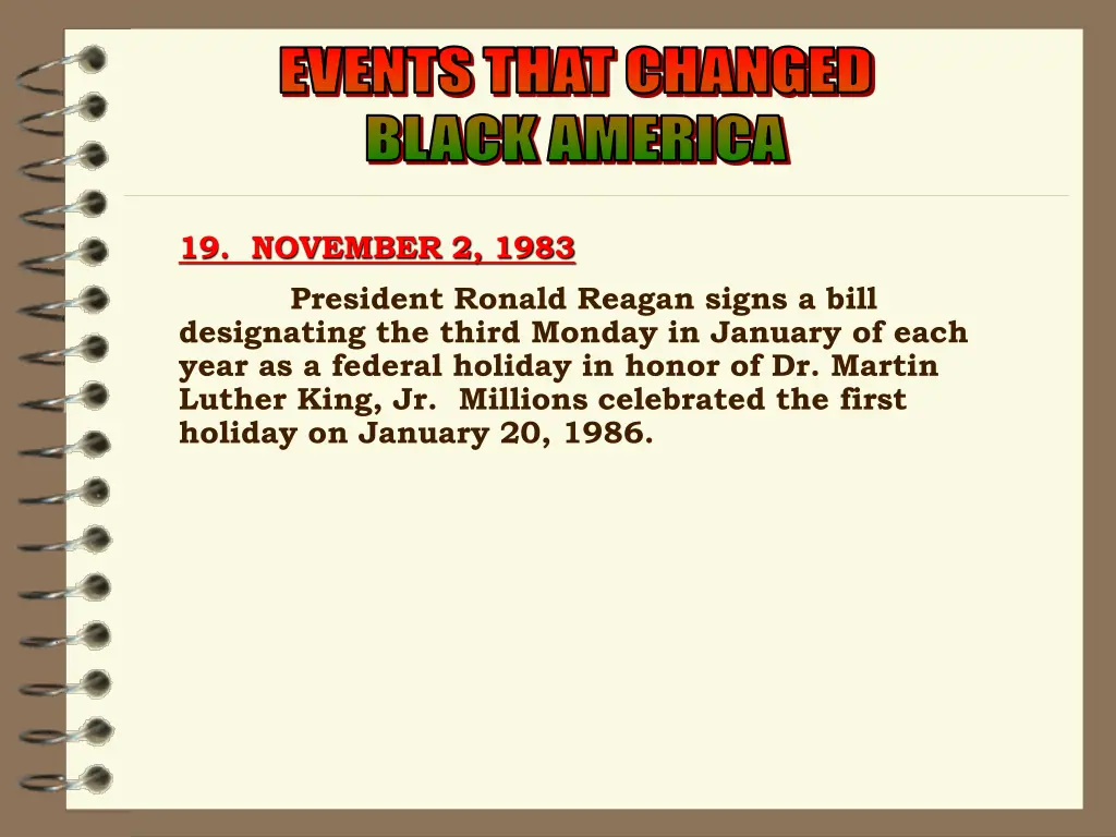 events that changed events that changed black 13