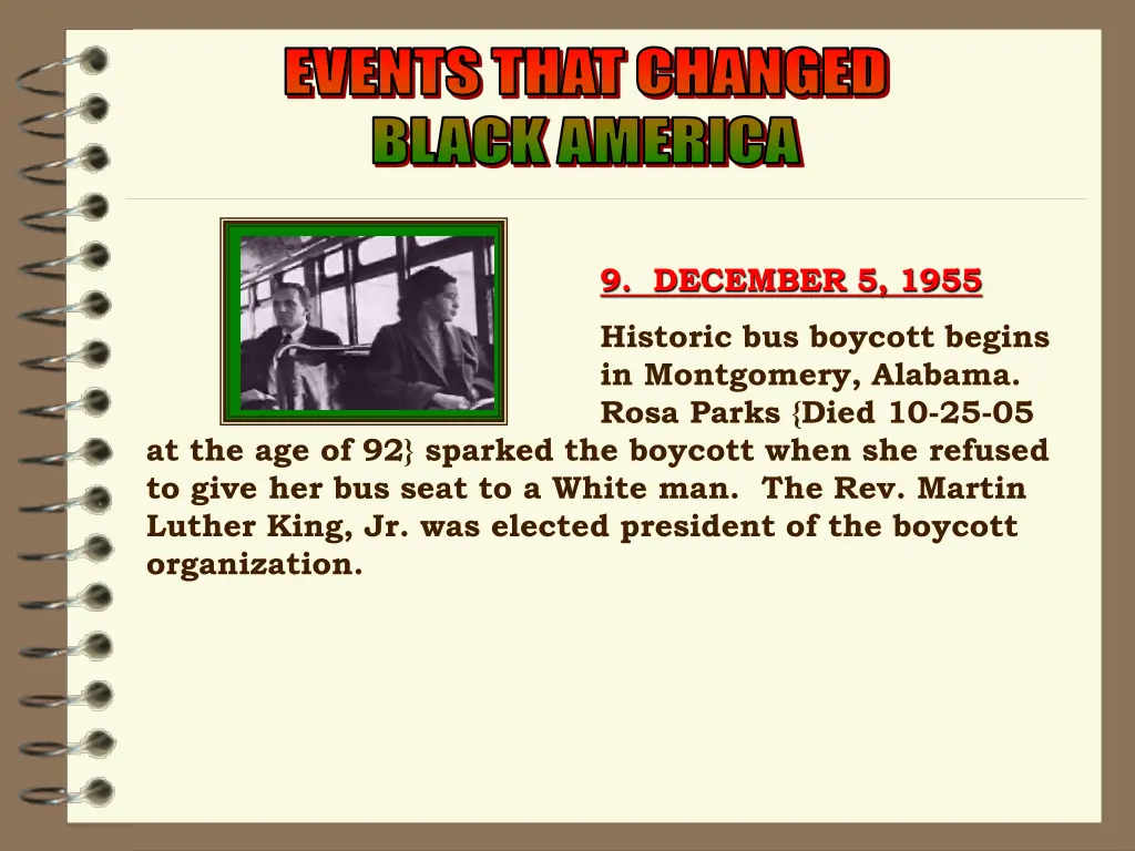 events that changed events that changed black 5