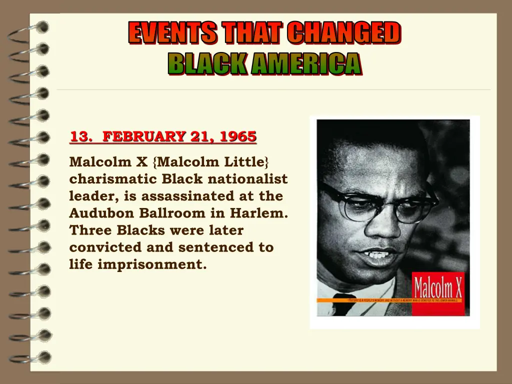 events that changed events that changed black 8