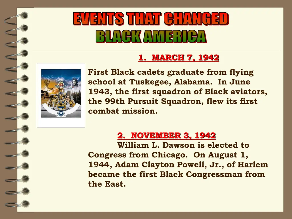 events that changed events that changed black