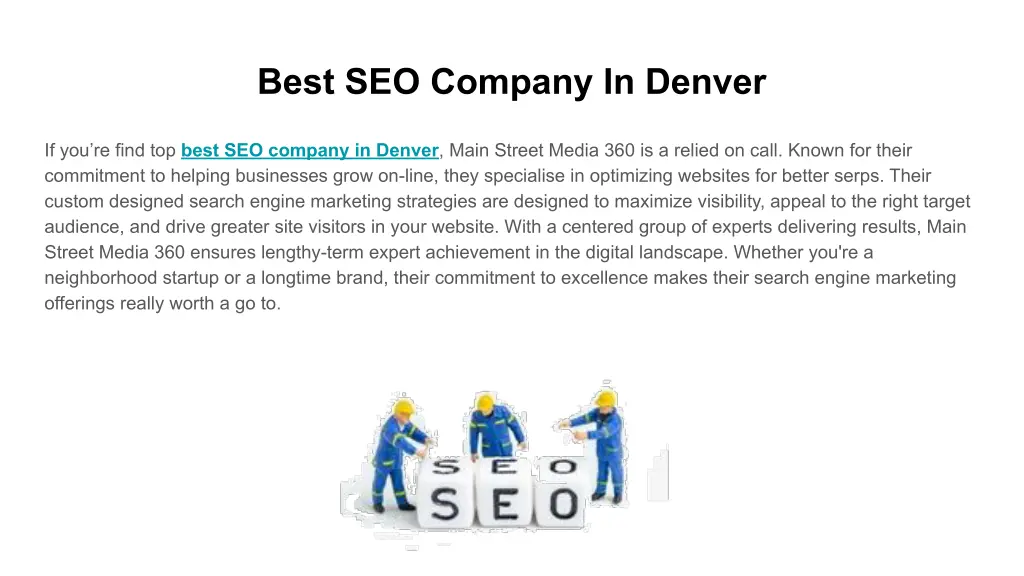 best seo company in denver