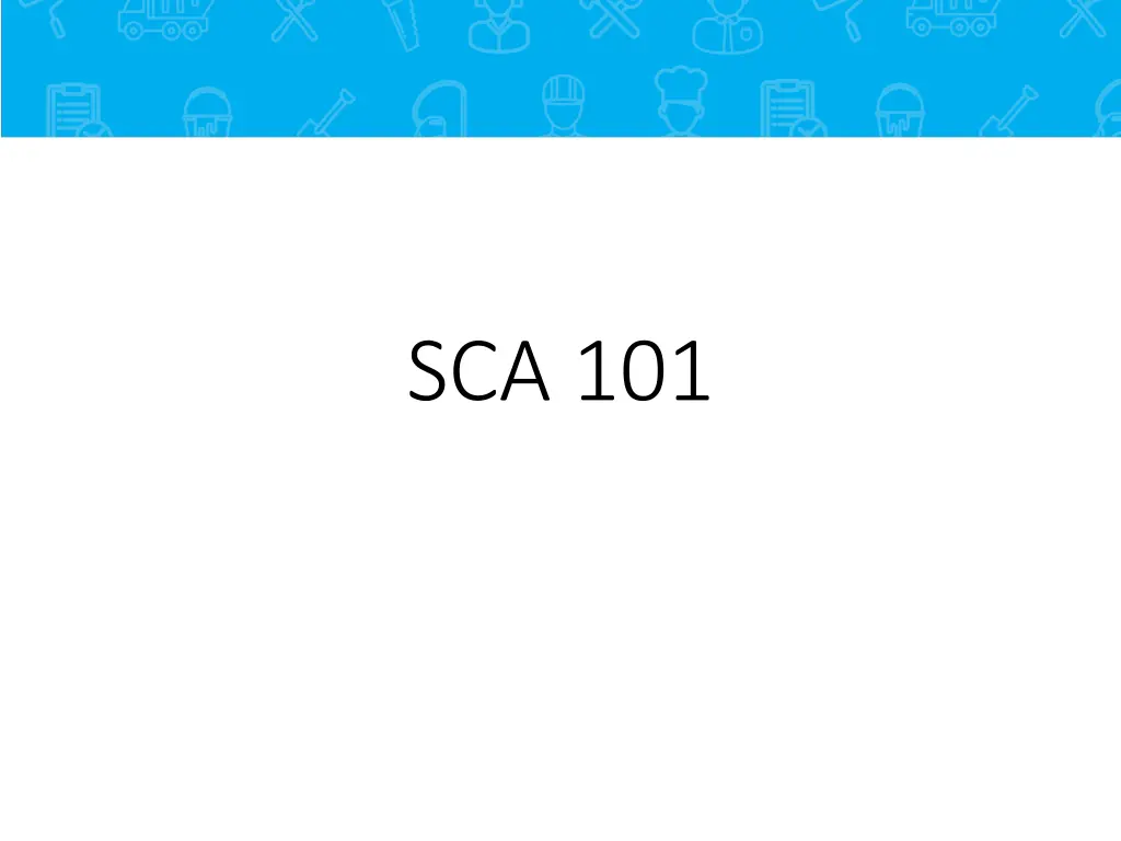 sca 101