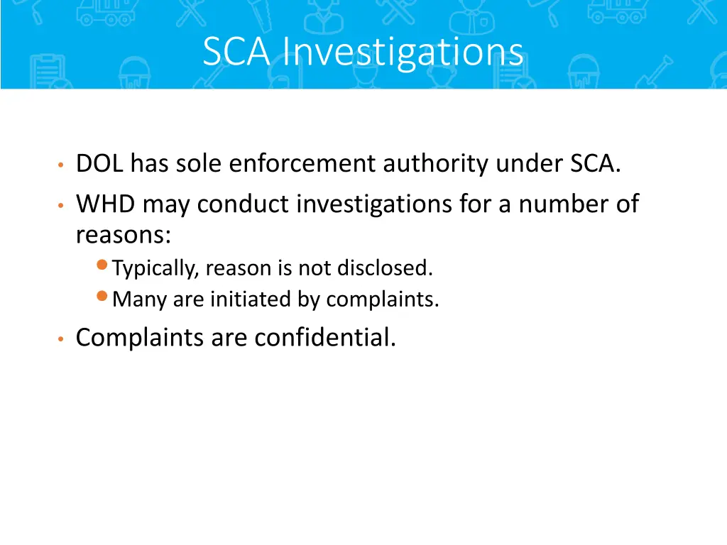 sca investigations