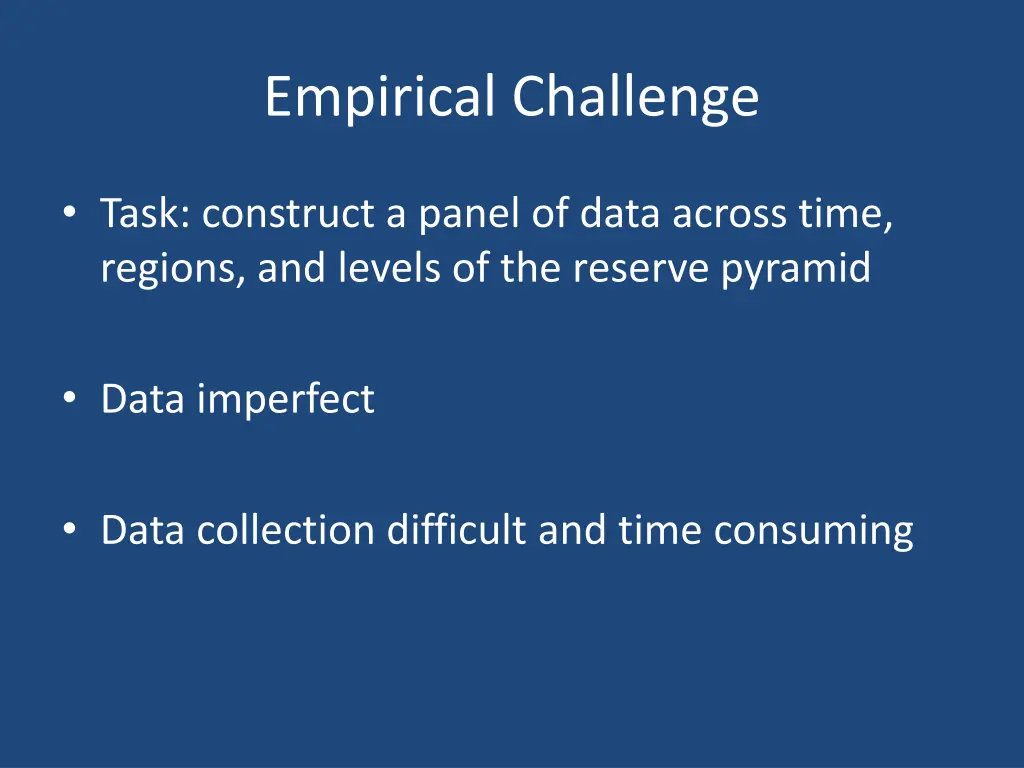 empirical challenge