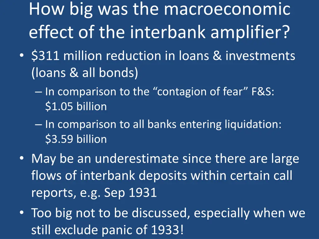 how big was the macroeconomic effect