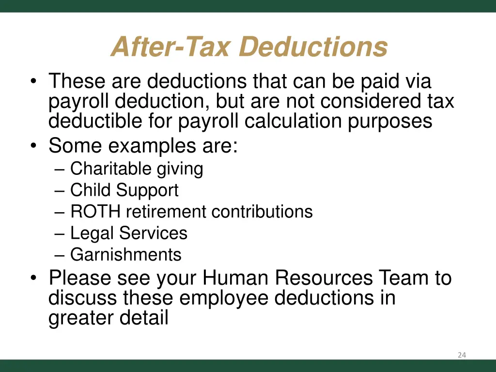 after tax deductions these are deductions that