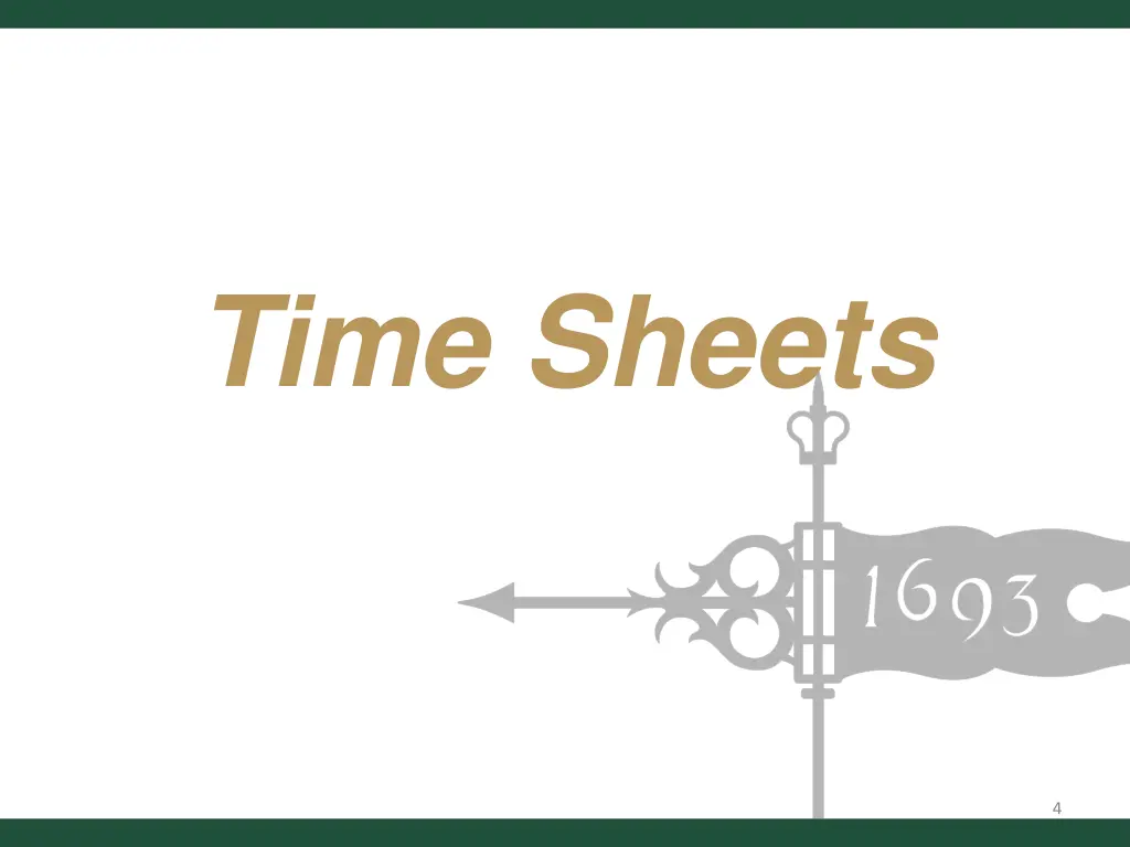 time sheets