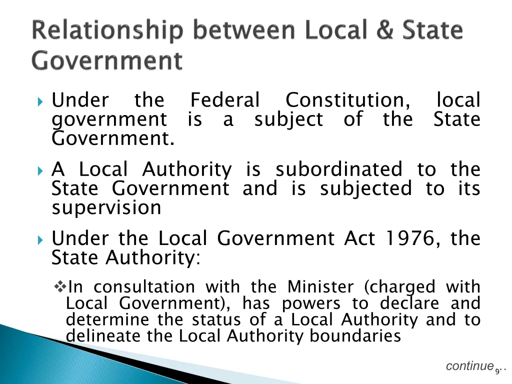 under government is a subject of the state