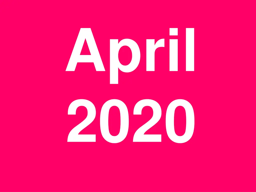 april 2020