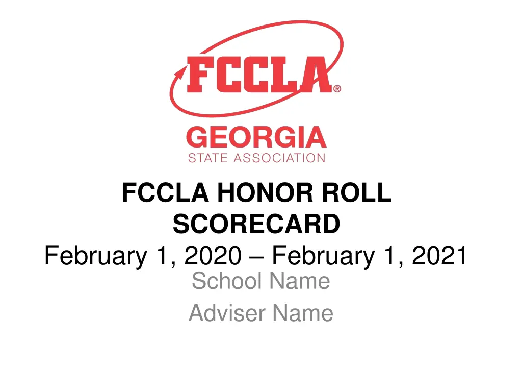 fccla honor roll scorecard february 1 2020