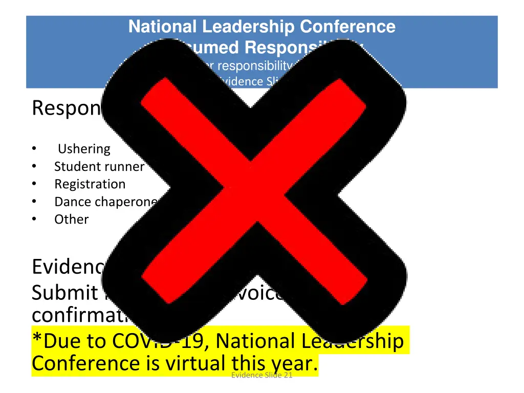 national leadership conference assumed