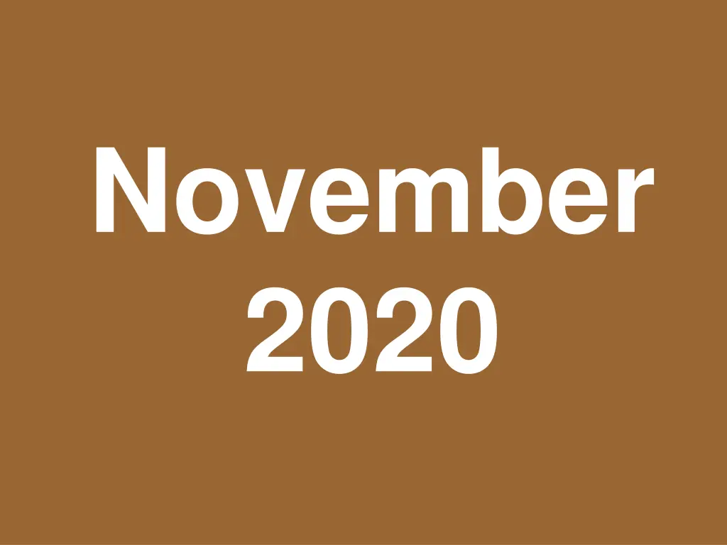 november 2020