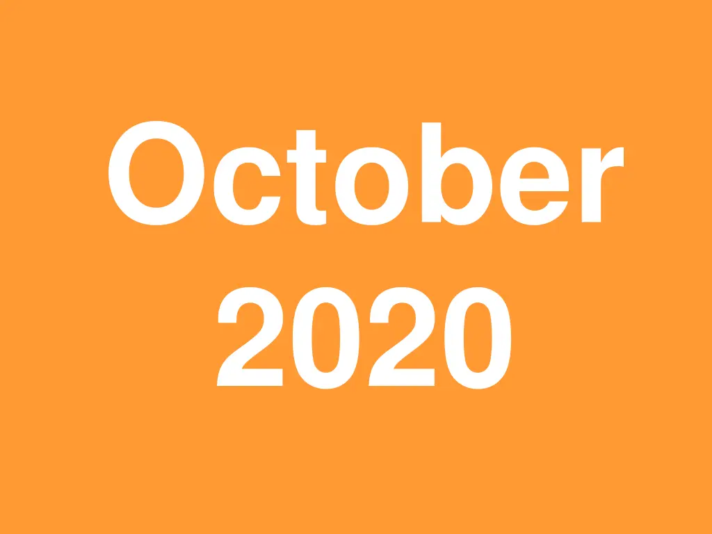 october 2020