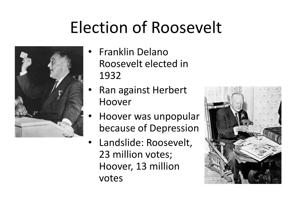 election of roosevelt