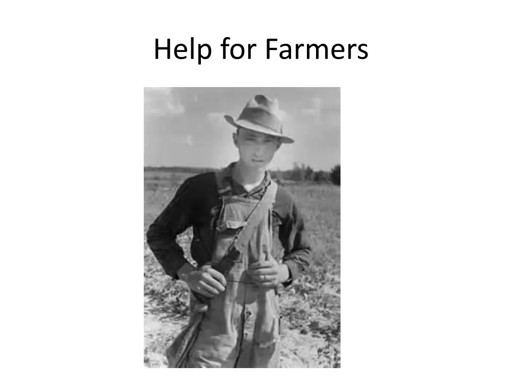 help for farmers