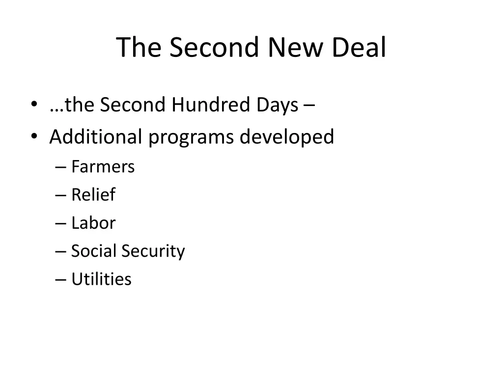 the second new deal 1