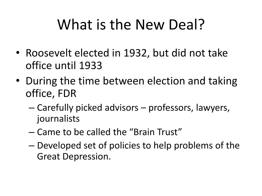 what is the new deal