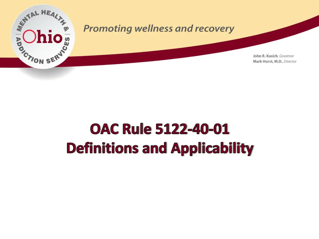 oac rule 5122 40 01 definitions and applicability