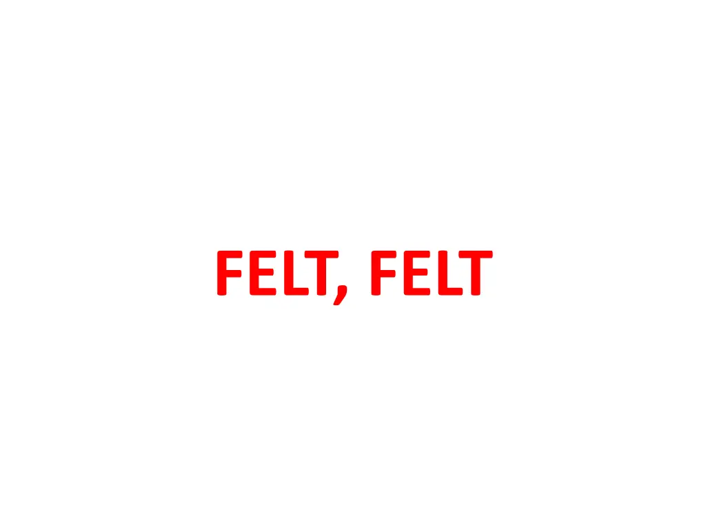 felt felt