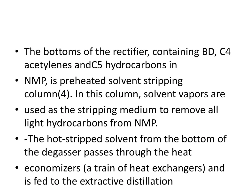 the bottoms of the rectifier containing