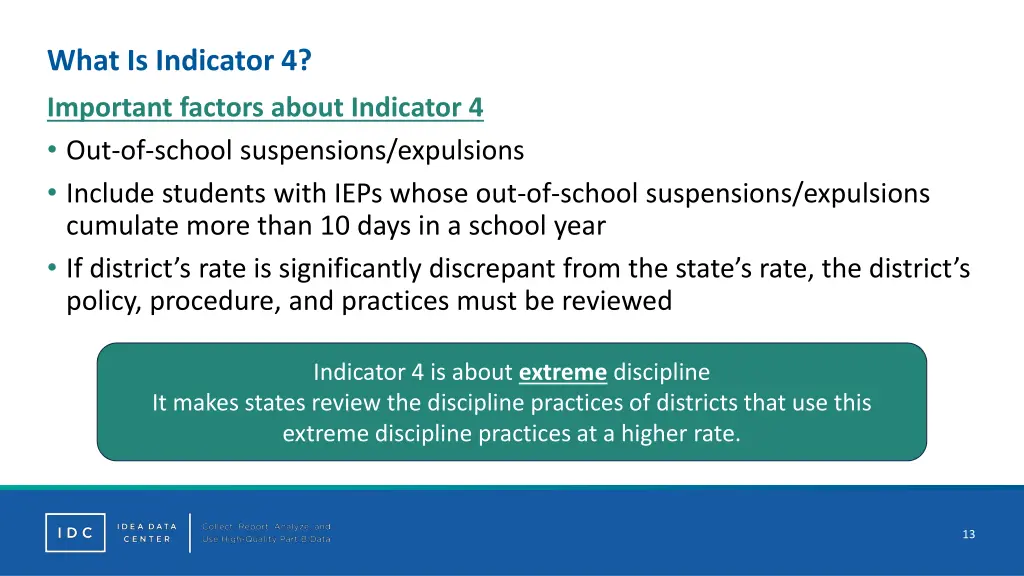 what is indicator 4 1