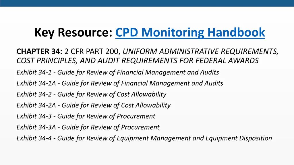 key resource cpd monitoring handbook