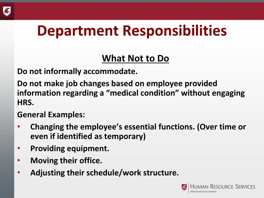 department responsibilities 1