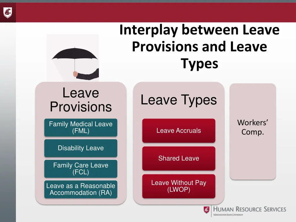 interplay between leave provisions and leave types