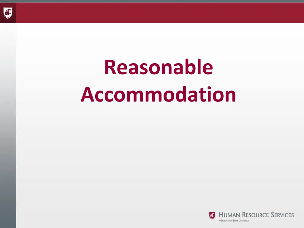 reasonable accommodation