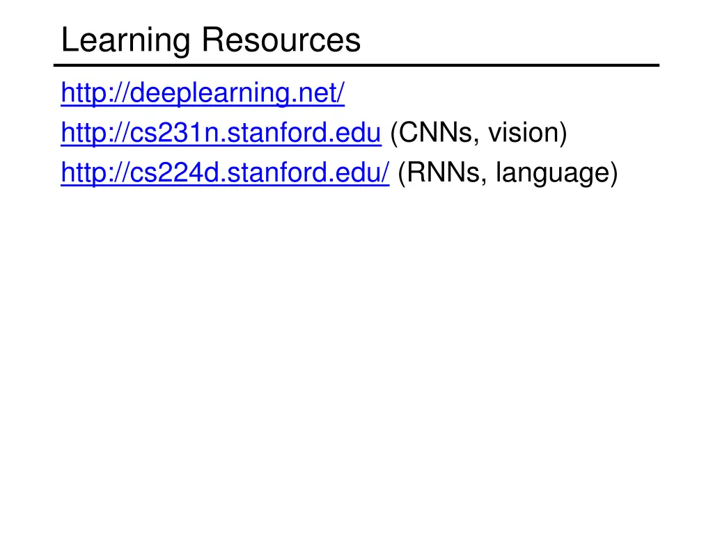 learning resources