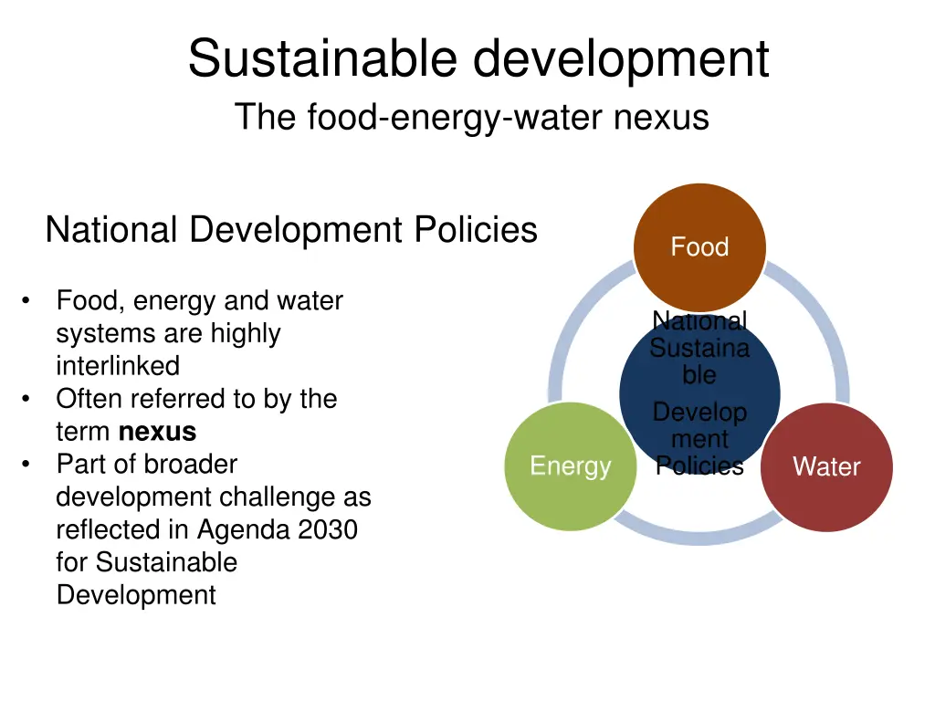 sustainable development