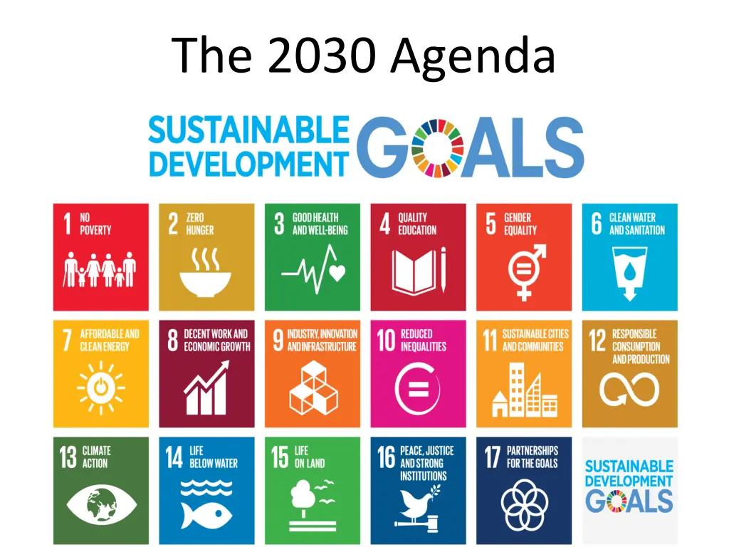 the 2030 agenda