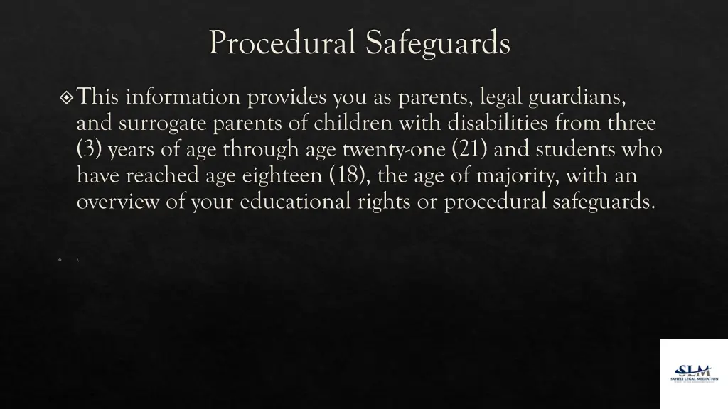 procedural safeguards