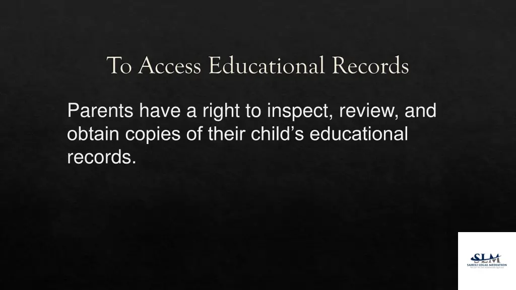 to access educational records