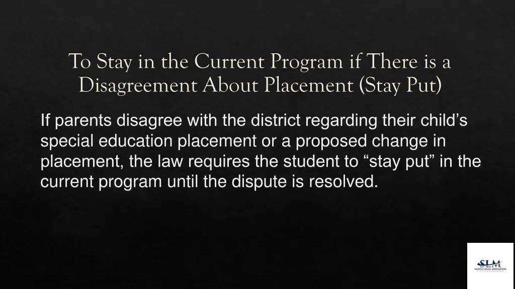 to stay in the current program if there